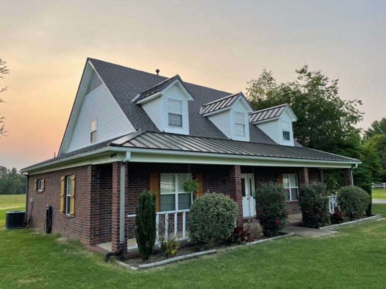 asphalt shingle and metal seam roof summit project