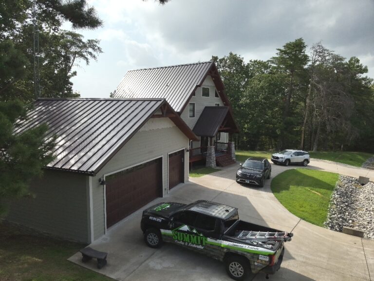 residential house metal seam roof summit project