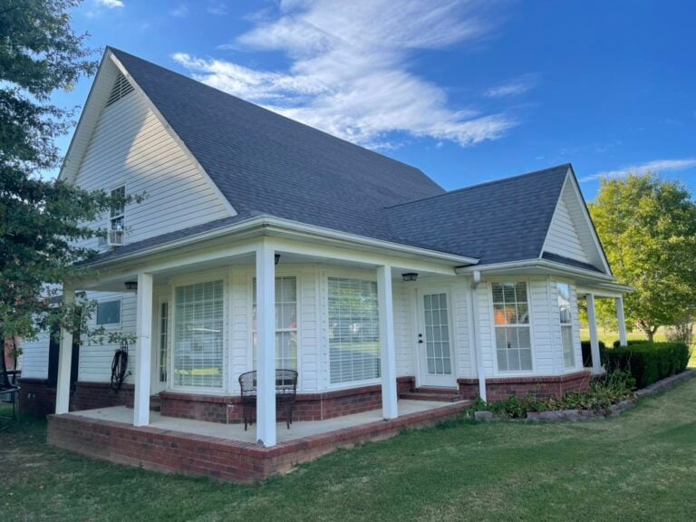white residential asphalt roof summit project