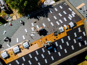 top view roofing