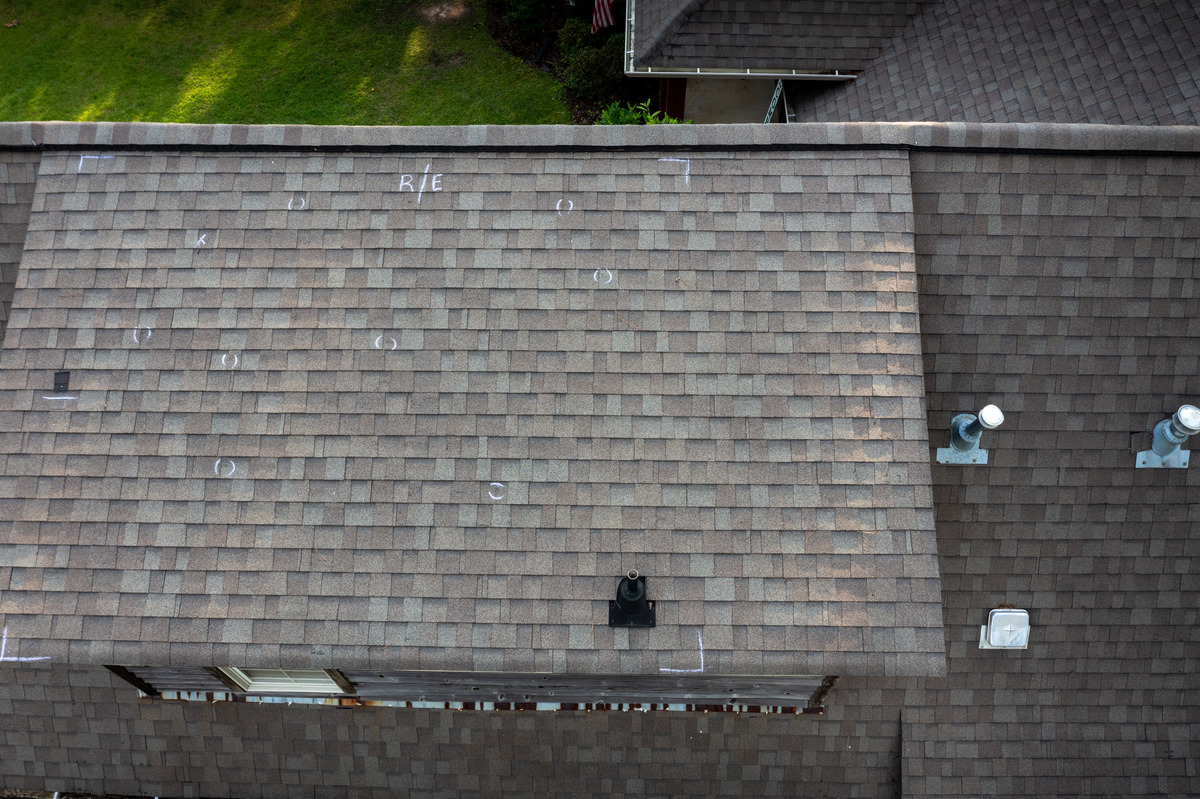 what hail looks like damage